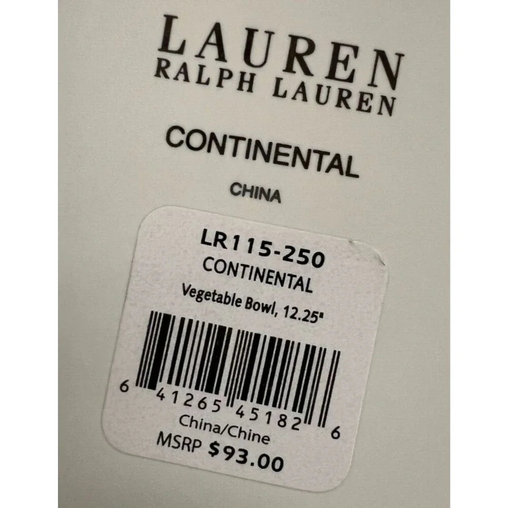 RALPH LAUREN CHINA CONTINENTAL 12.25